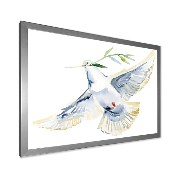 Winston Porter Flying White Dove Bird Iii On Canvas Print Wayfair